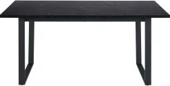 Stół Amble 160x90cm czarny marmurowy w stylu hampton