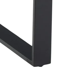 Stół Amble 160x90cm czarny marmurowy w stylu hampton