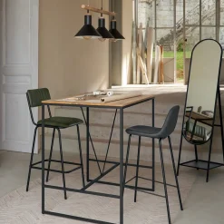 Stół barowy Edena akacja/metal