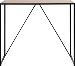 Stół barowy Seaford czarny/dąb