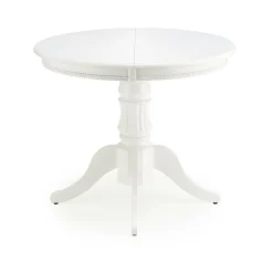 Stół Bator okragły rozkładany biały