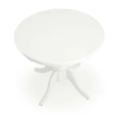 Stół Bator okragły rozkładany biały