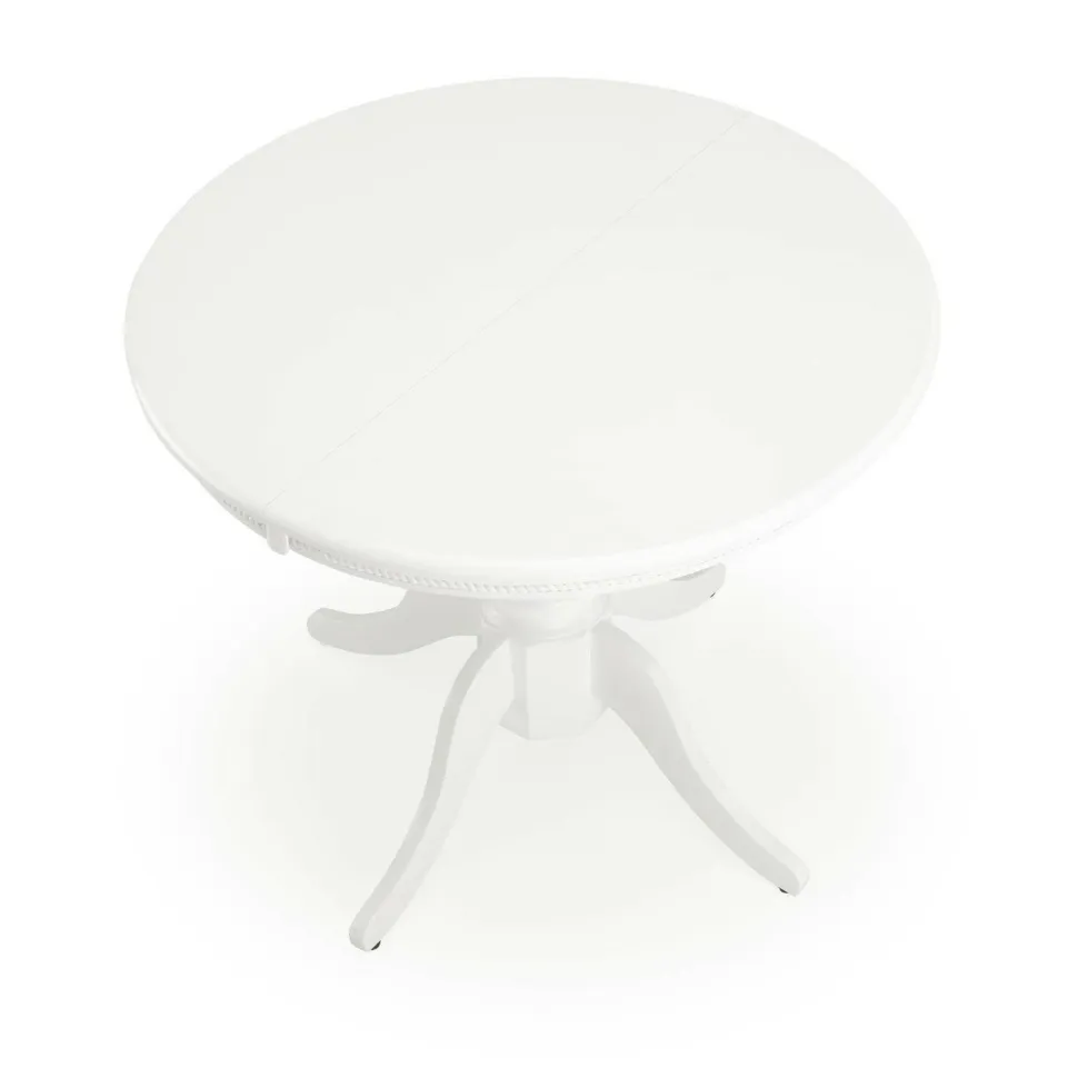 Stół Bator okragły rozkładany biały