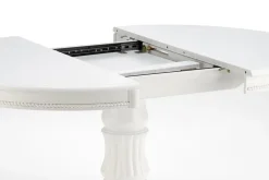 Stół Bator okragły rozkładany biały