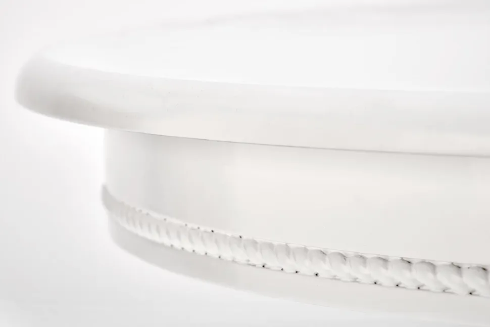 Stół Bator okragły rozkładany biały