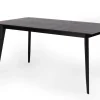 Stół BORD czarny dąb 160/220 x 90 cm nowoczesny