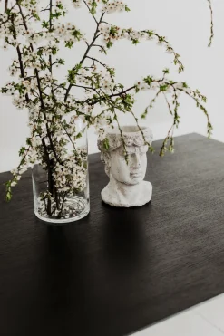 Stół BORD czarny dąb 160/220 x 90 cm nowoczesny