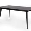 Stół BORD czarny dąb 120/180 x 80 cm nowoczesny