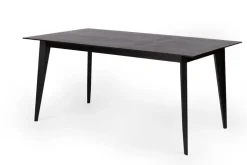 Stół BORD czarny dąb 120/180 x 80 cm nowoczesny