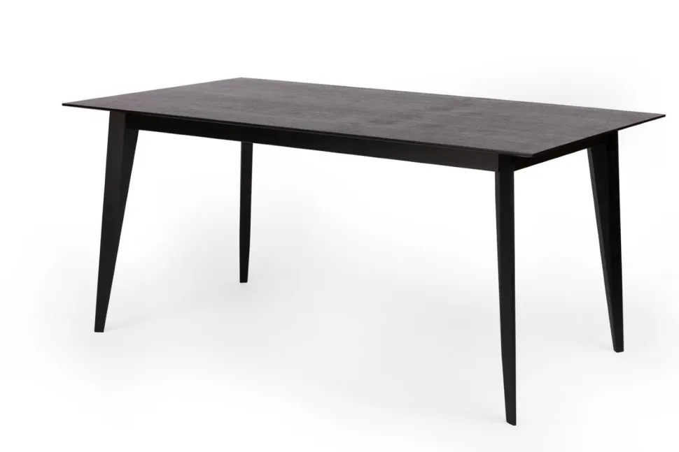 Stół BORD czarny dąb 120/180 x 80 cm nowoczesny