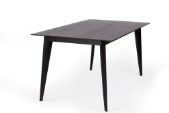 Stół BORD czarny dąb 120/180 x 80 cm nowoczesny