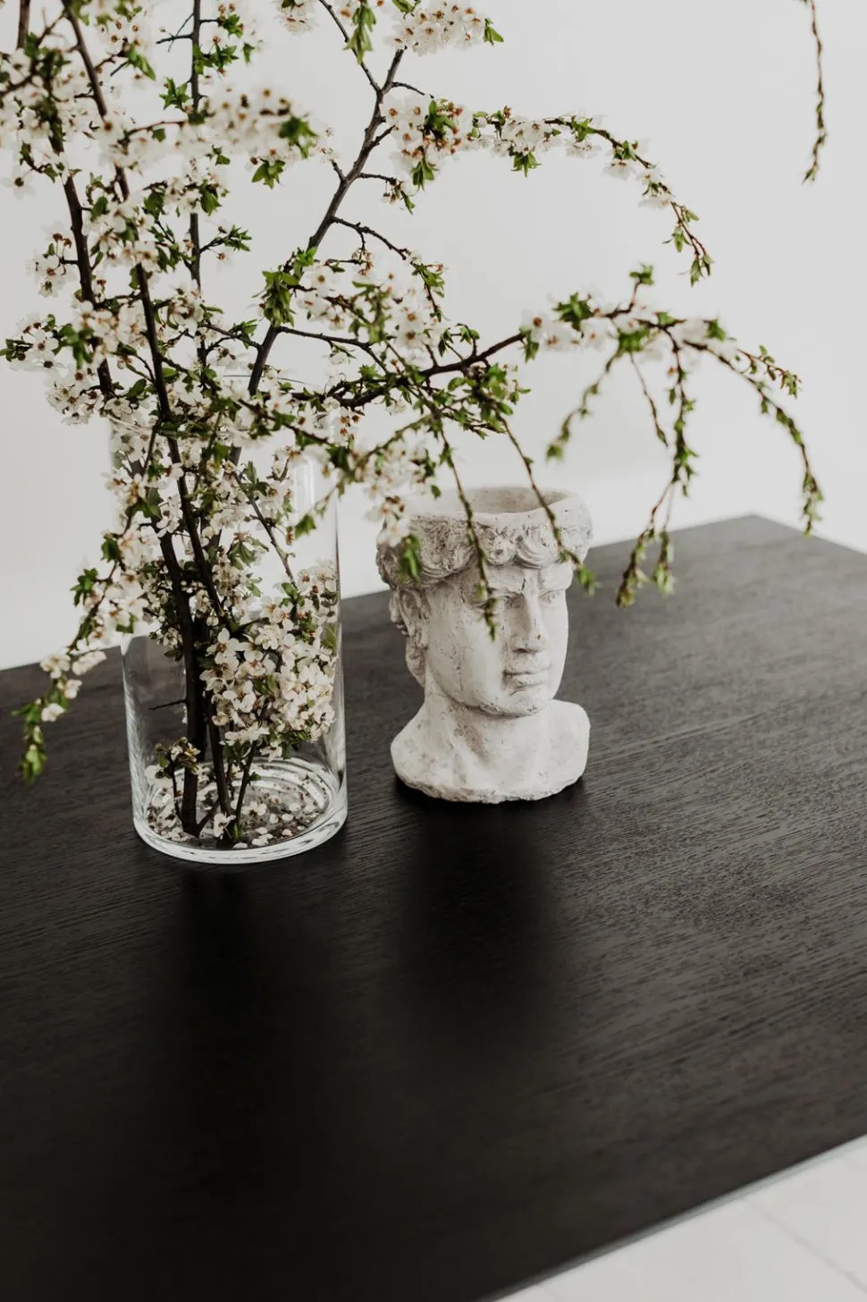 Stół BORD czarny dąb 120/180 x 80 cm nowoczesny