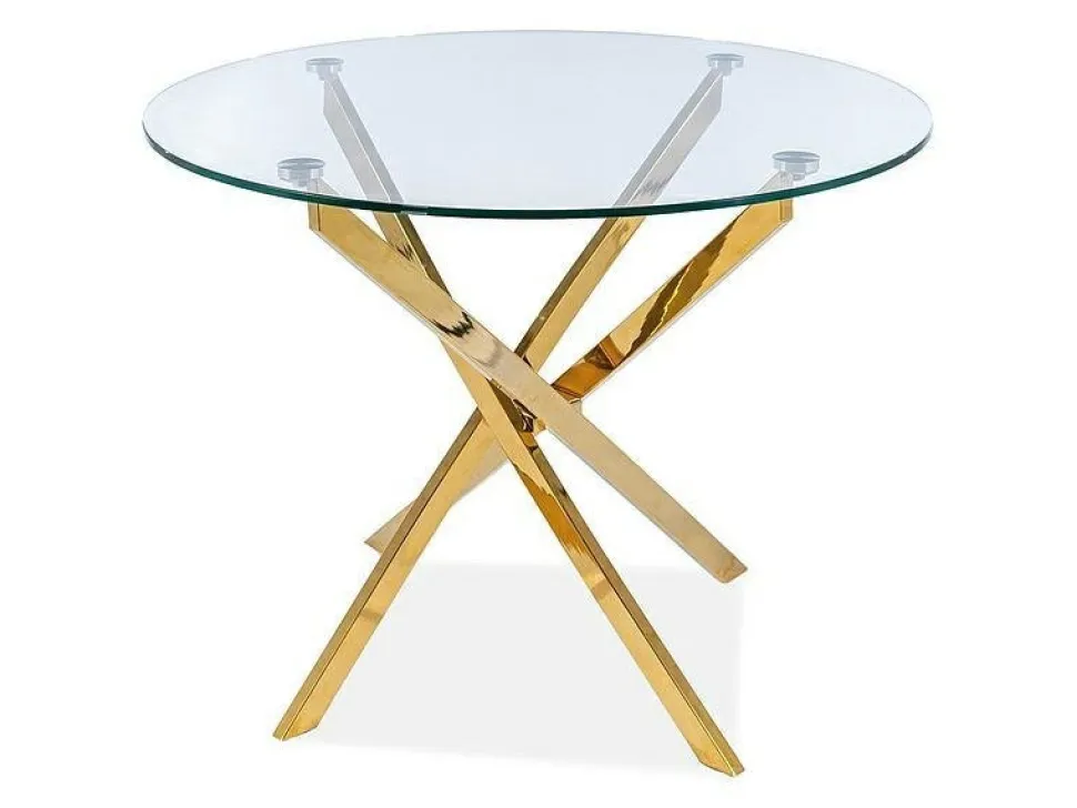 Stół Briller 90cm złoty