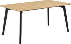 Stół Cadiz 160x90cm naturalny/czarny
