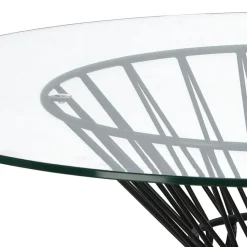 Stół Cage czarny/transparentny loftowy