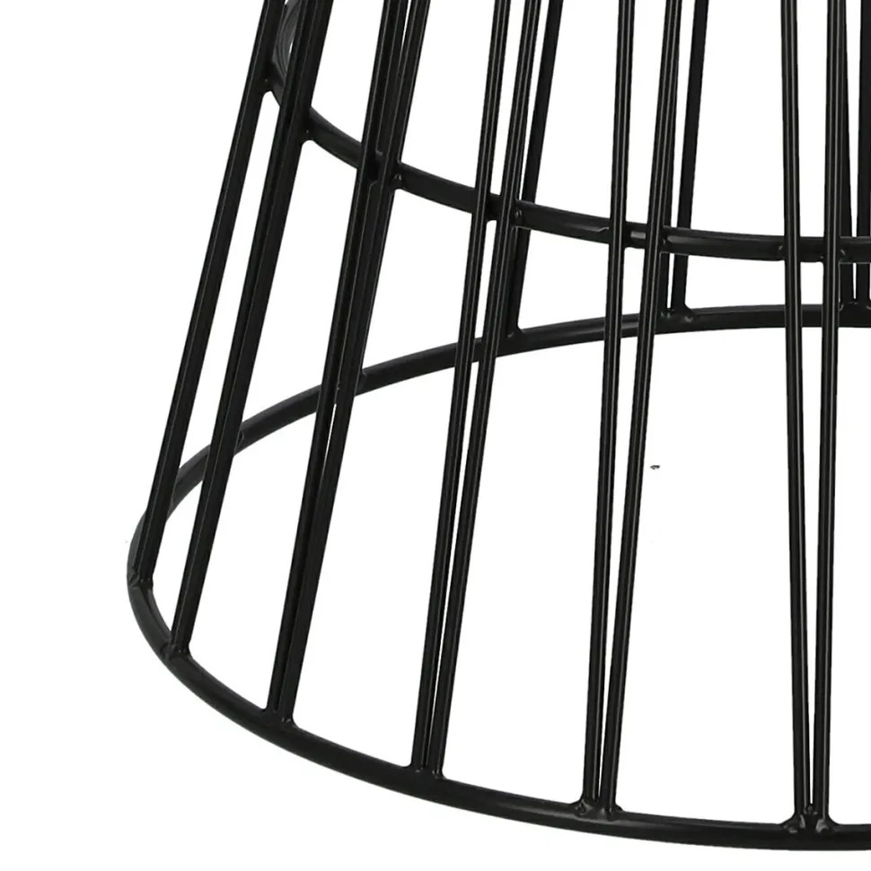 Stół Cage czarny/transparentny loftowy