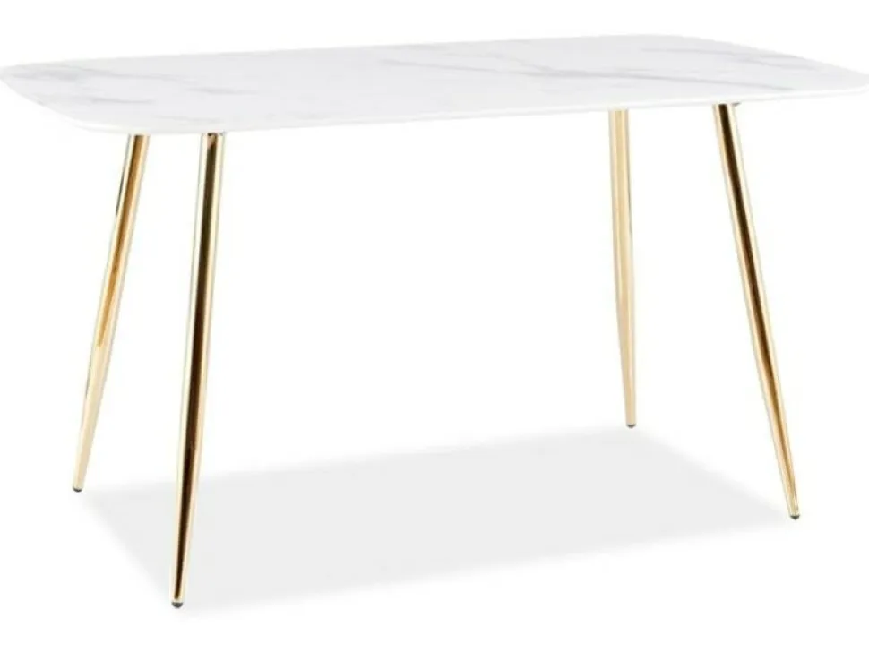 Stół Celebr 140x80 cm efekt marmuru/