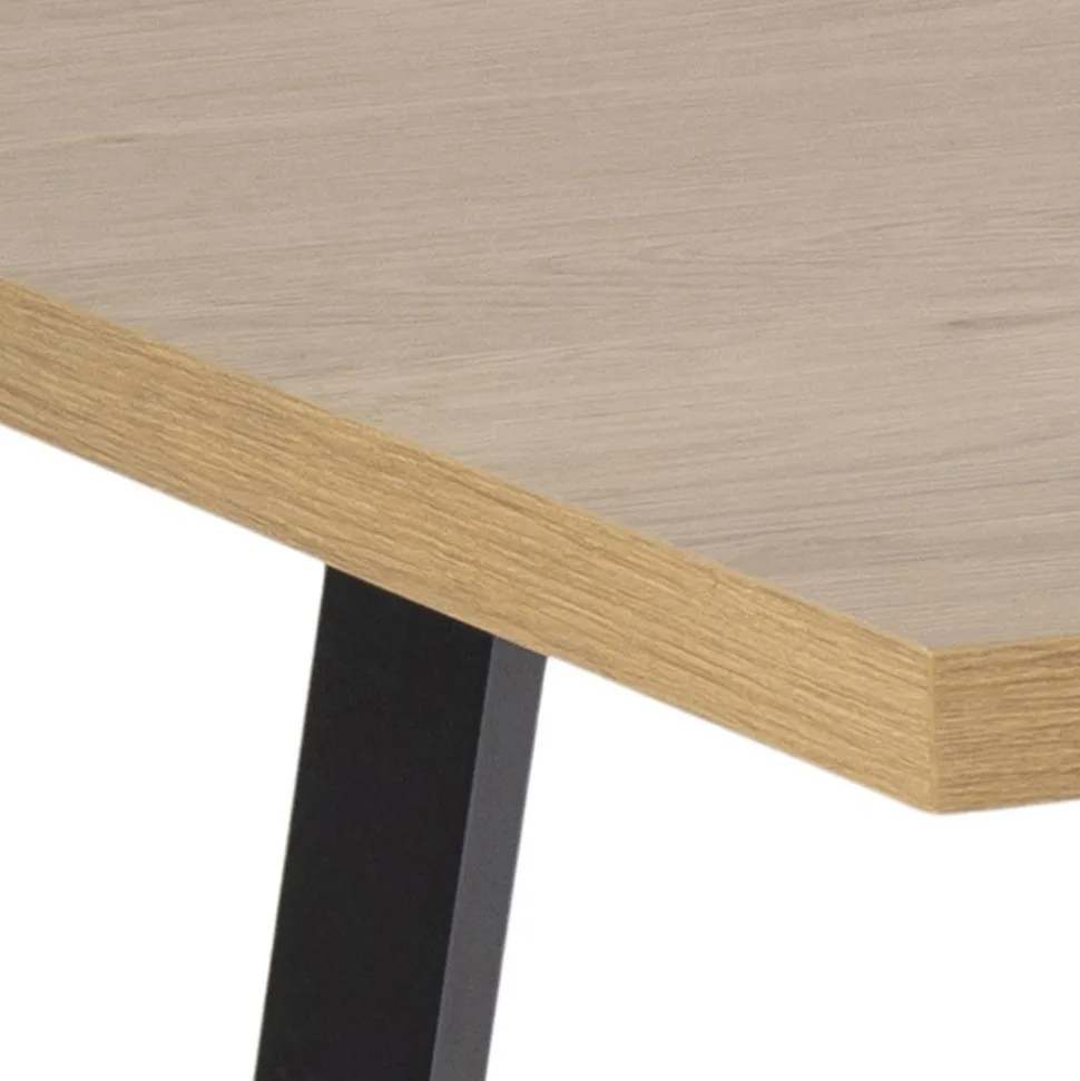 Stół Cenny dąb / czarny loftowy