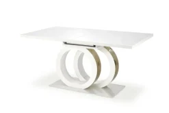 Stół Change rozkładany, biały / złoty