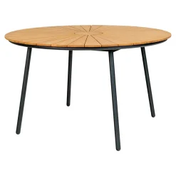 Stół Cleveland 130cm tekowy/ czarny