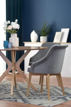 Stół Dancan okrągły dąb naturalny