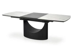 Stół Demin rozkładany, biały marmur