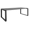 Stół Denver 210x100cm  szary/czarny