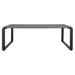 Stół Denver 210x100cm  szary/czarny