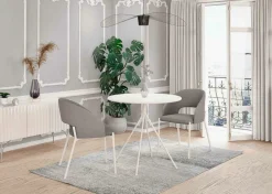 Stół Difo okrągły biały