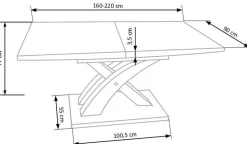 Stół Doran rozkładany dąb sonoma