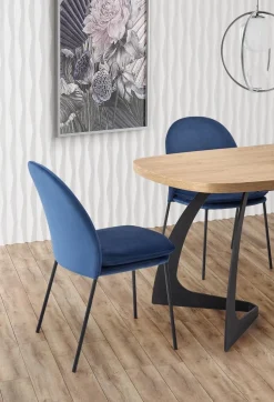 Stół Dovel rozkładany, dąb naturalny/czarny