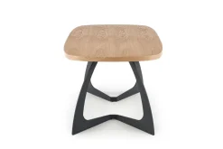 Stół Dovel rozkładany, dąb naturalny/czarny