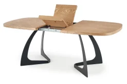 Stół Dovel rozkładany, dąb naturalny/czarny