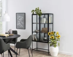 Stół Duncan czarny okrągły