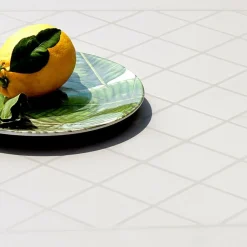 Stół Eco z wzorem biały 80 cm