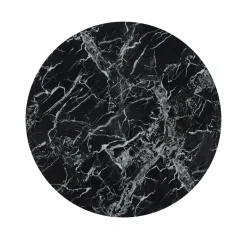 Stół Edward Czarny Marmur/Złoto