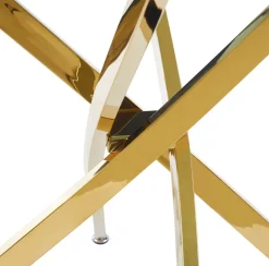 Stół Edward Czarny Marmur/Złoto