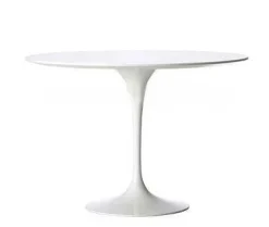 Stół Fiber 120 inspirowany Tulip Table MDF biały okrągły