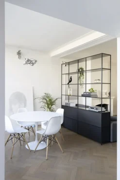 Stół Fiber 120 inspirowany Tulip Table MDF biały okrągły