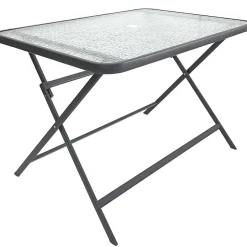 Stół Formentera ze szkła hartowanego szary
