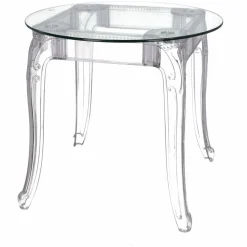 Stół Ghost 80cm transparentny glamour