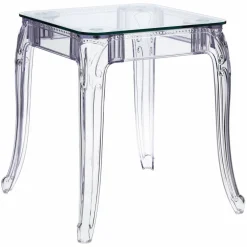 Stół Ghost 62x62cm transparentny glamour