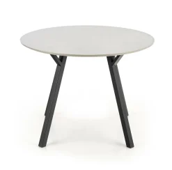 Stół Gorbal okrągły czarny/jasny popiel