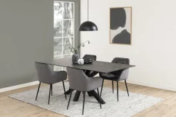 Stół Heaven 160x90 cm czarny nowoczesny