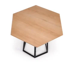 Stół Hexis, naturalny/ czarny