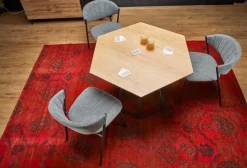 Stół Hexis, naturalny/ czarny