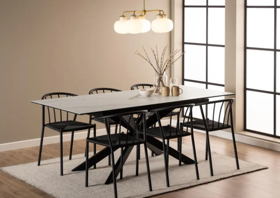 Stół Irwine 168/210x90cm white Akranes