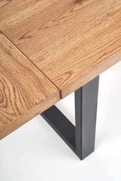 Stół Loft rozkładany naturalny/ czarny
