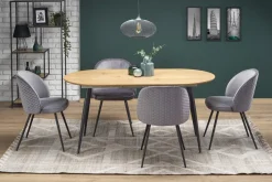 Stół Lora rozkładany, dab złoty/ czarny