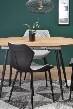 Stół Lora rozkładany, dab złoty/ czarny